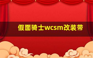 假面骑士wcsm改装带