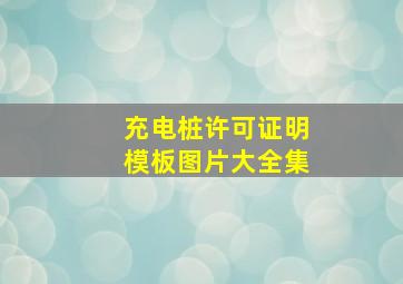 充电桩许可证明模板图片大全集