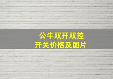 公牛双开双控开关价格及图片