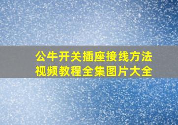 公牛开关插座接线方法视频教程全集图片大全