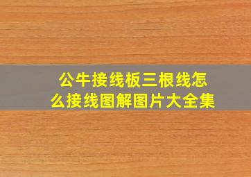 公牛接线板三根线怎么接线图解图片大全集