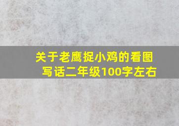 关于老鹰捉小鸡的看图写话二年级100字左右