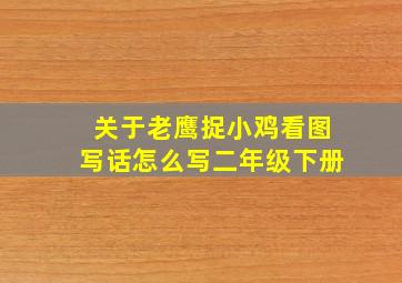 关于老鹰捉小鸡看图写话怎么写二年级下册