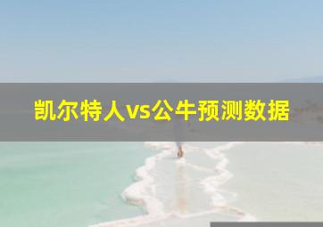 凯尔特人vs公牛预测数据