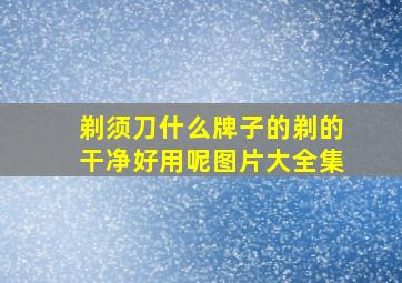 剃须刀什么牌子的剃的干净好用呢图片大全集