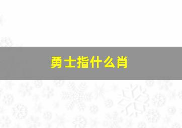 勇士指什么肖