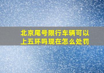 北京尾号限行车辆可以上五环吗现在怎么处罚