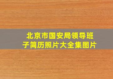 北京市国安局领导班子简历照片大全集图片