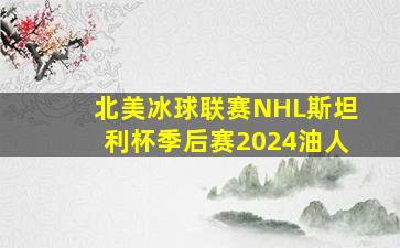 北美冰球联赛NHL斯坦利杯季后赛2024油人