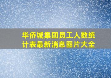 华侨城集团员工人数统计表最新消息图片大全