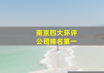 南京四大环评公司排名第一