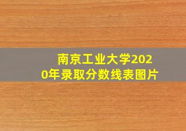 南京工业大学2020年录取分数线表图片