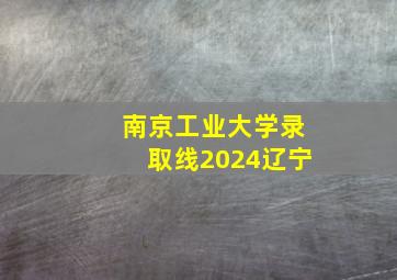 南京工业大学录取线2024辽宁