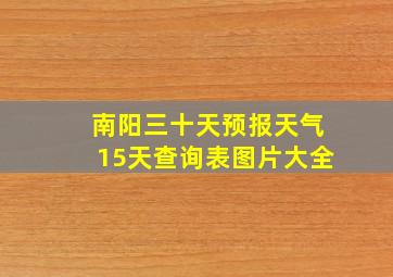 南阳三十天预报天气15天查询表图片大全