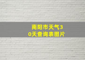 南阳市天气30天查询表图片