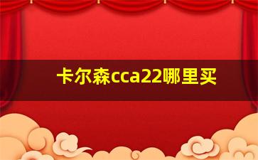 卡尔森cca22哪里买