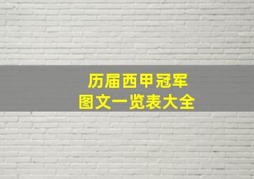 历届西甲冠军图文一览表大全