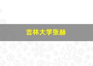 吉林大学张赫