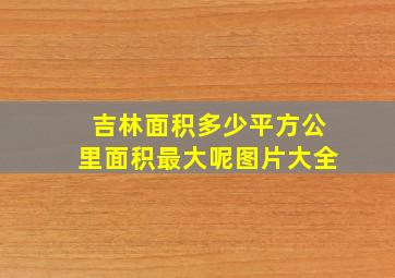 吉林面积多少平方公里面积最大呢图片大全