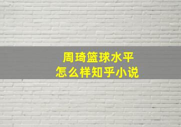 周琦篮球水平怎么样知乎小说