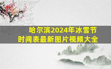 哈尔滨2024年冰雪节时间表最新图片视频大全