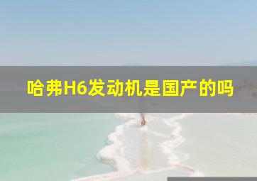 哈弗H6发动机是国产的吗