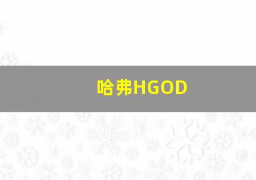 哈弗HGOD