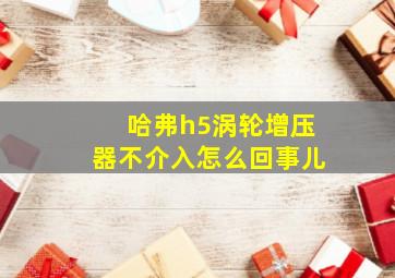 哈弗h5涡轮增压器不介入怎么回事儿