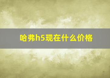 哈弗h5现在什么价格