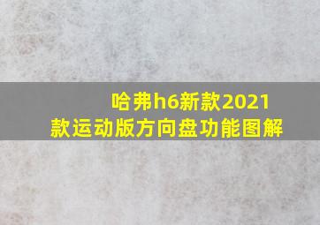 哈弗h6新款2021款运动版方向盘功能图解