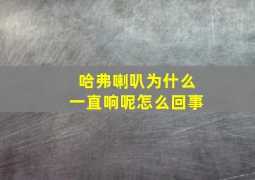 哈弗喇叭为什么一直响呢怎么回事