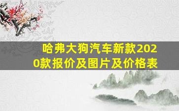 哈弗大狗汽车新款2020款报价及图片及价格表