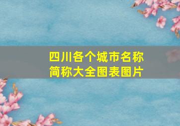 四川各个城市名称简称大全图表图片