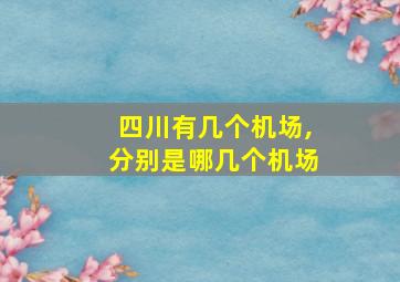 四川有几个机场,分别是哪几个机场