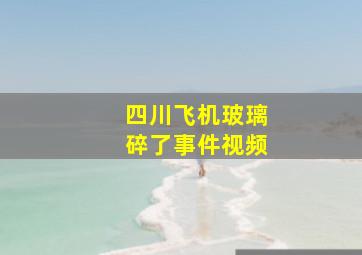 四川飞机玻璃碎了事件视频