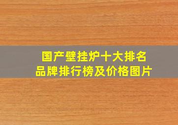 国产壁挂炉十大排名品牌排行榜及价格图片