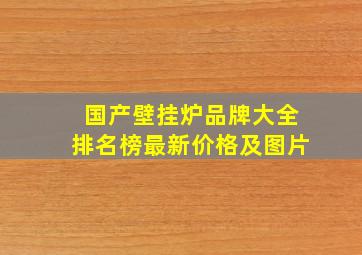 国产壁挂炉品牌大全排名榜最新价格及图片