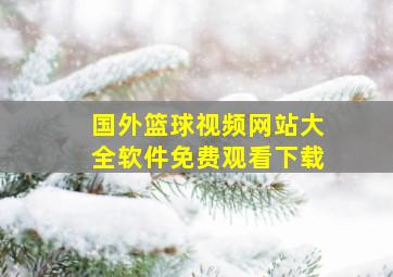 国外篮球视频网站大全软件免费观看下载