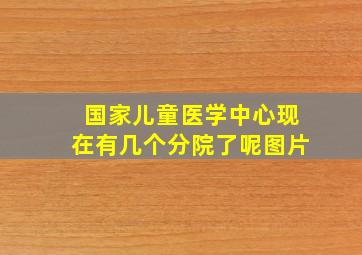 国家儿童医学中心现在有几个分院了呢图片