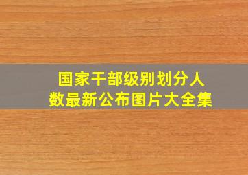 国家干部级别划分人数最新公布图片大全集