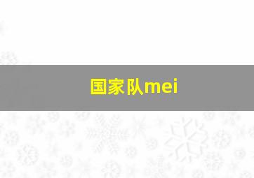 国家队mei