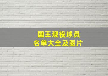 国王现役球员名单大全及图片