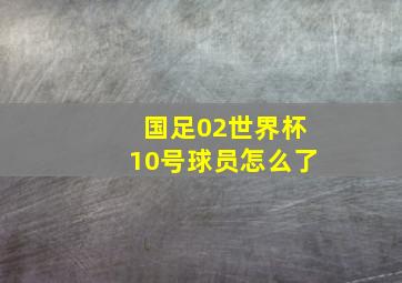 国足02世界杯10号球员怎么了