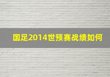 国足2014世预赛战绩如何