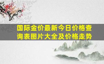 国际金价最新今日价格查询表图片大全及价格走势