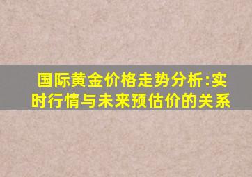 国际黄金价格走势分析:实时行情与未来预估价的关系