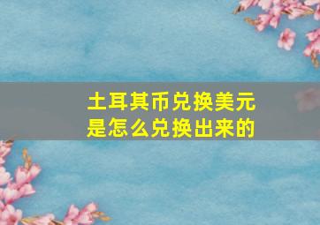 土耳其币兑换美元是怎么兑换出来的