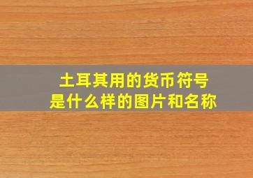 土耳其用的货币符号是什么样的图片和名称