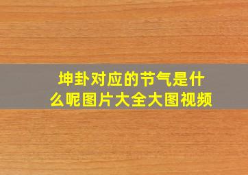 坤卦对应的节气是什么呢图片大全大图视频