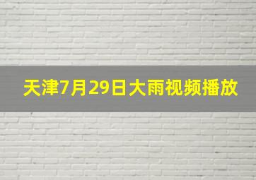 天津7月29日大雨视频播放